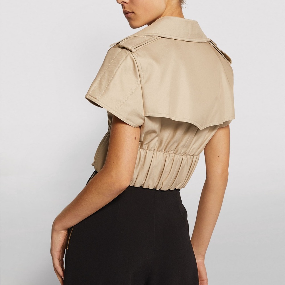 Like new ALEXANDER WANG Cropped Shirt Trench Jacket $795 L - Picture 7 of 12